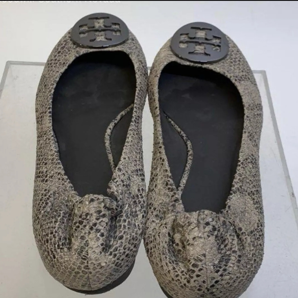 Tory Burch Python Ballet Flats 38 - image 3
